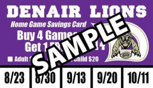 DYF 2014 Game Day Discount Cards