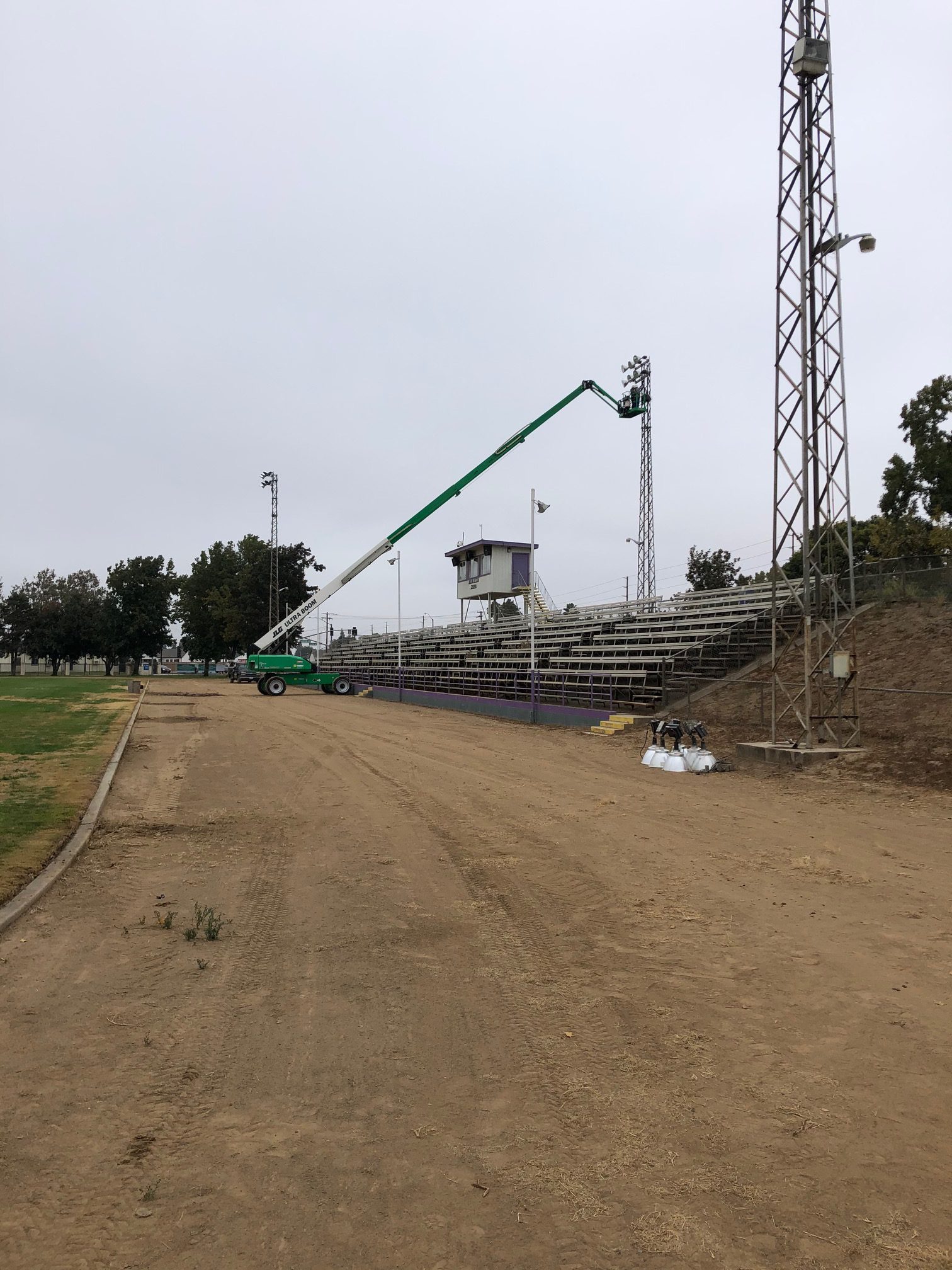 Denair Lions Club Installs New Lights at Jack Lytton Stadium