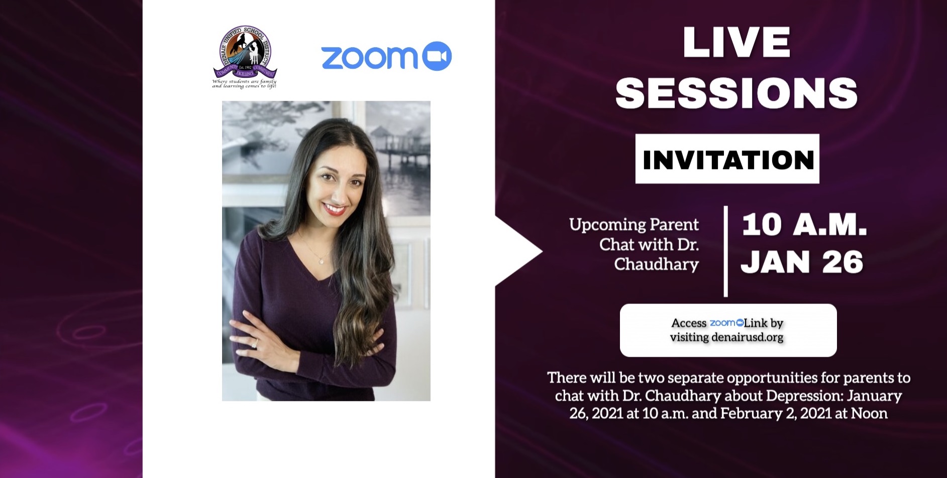 Denair Unified Pioneers Monthly Mental Health Series Featuring